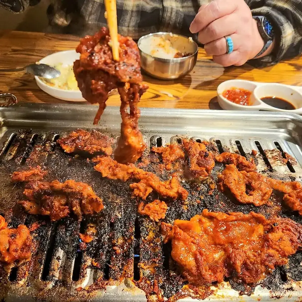 Spicy Chicken and Marinated Top Sirloin