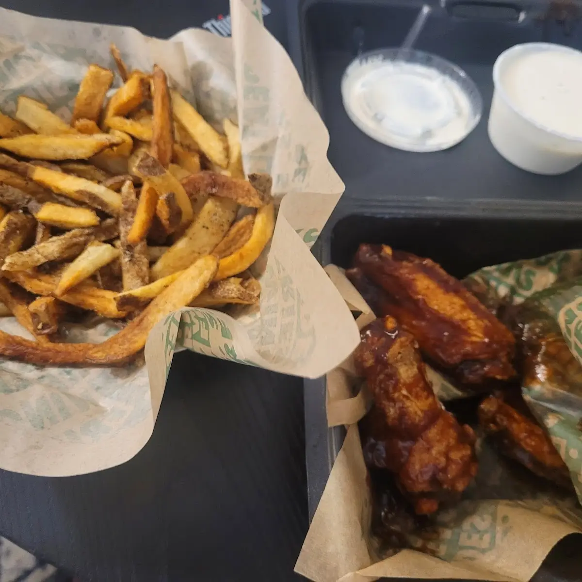 10 Wing and Lemon Pepper Fries