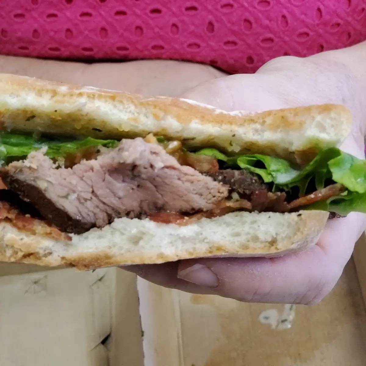 Petite Garlic Prime Rib Sandwich