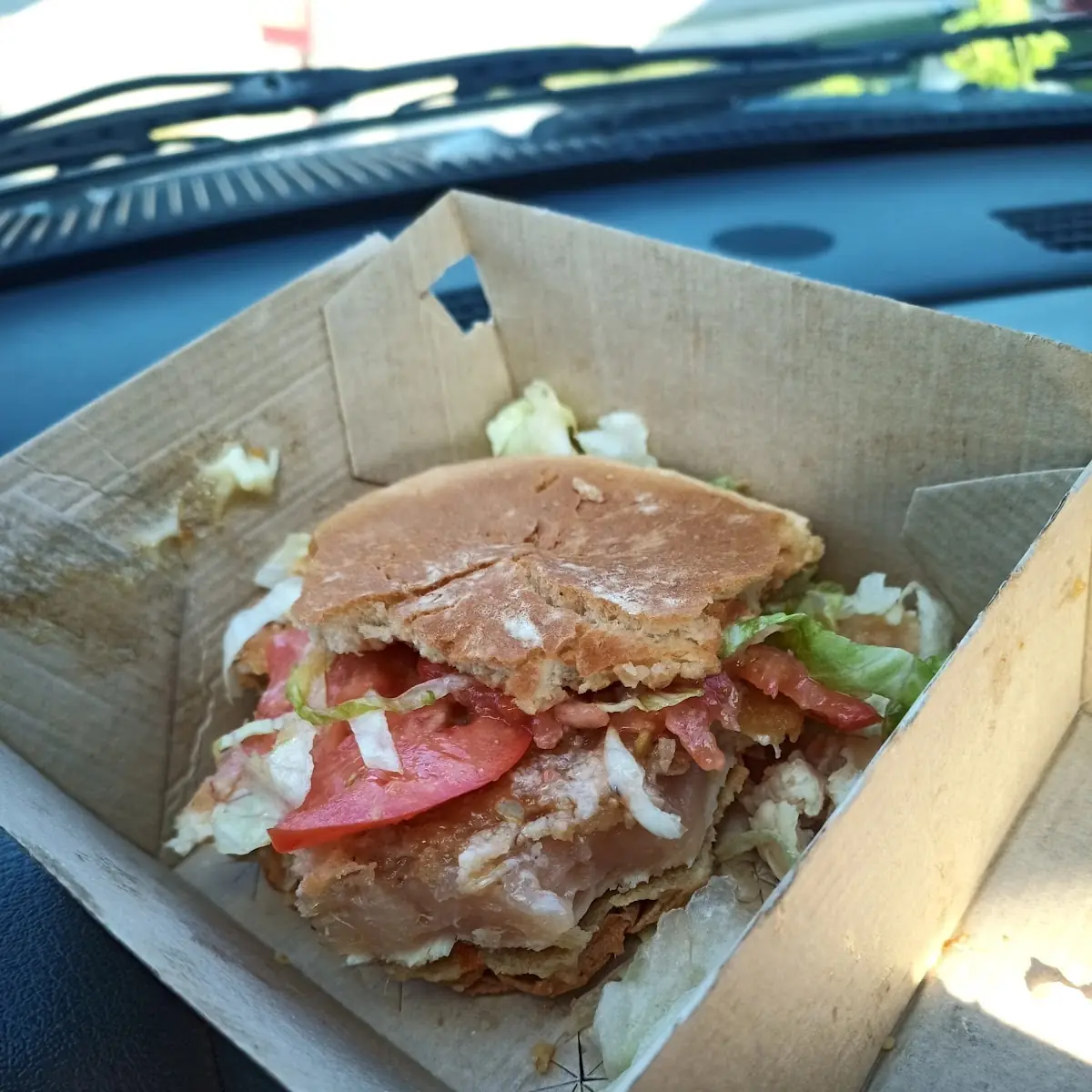 Raw Chicken Sandwich