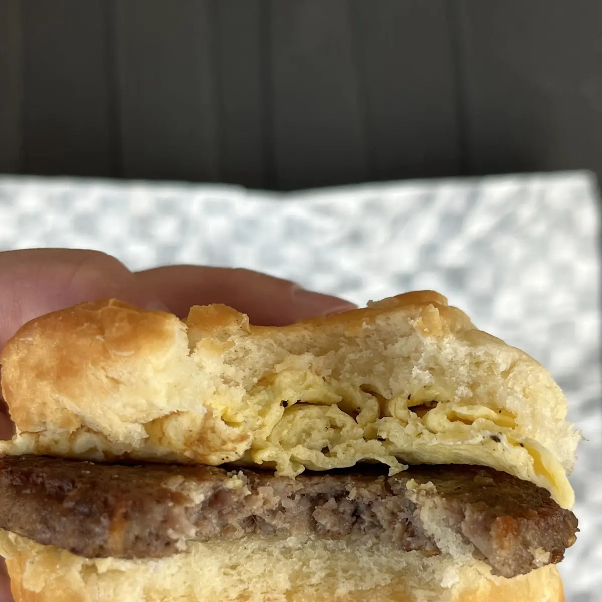 Sausage Egg and Cheese Biscuit