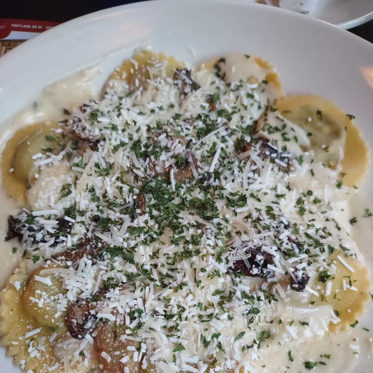 Roasted Wild Mushroom Ravioli
