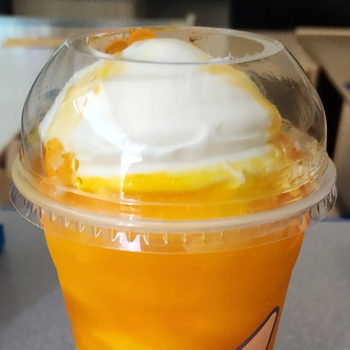 Orange Cloudsicle Slush Float