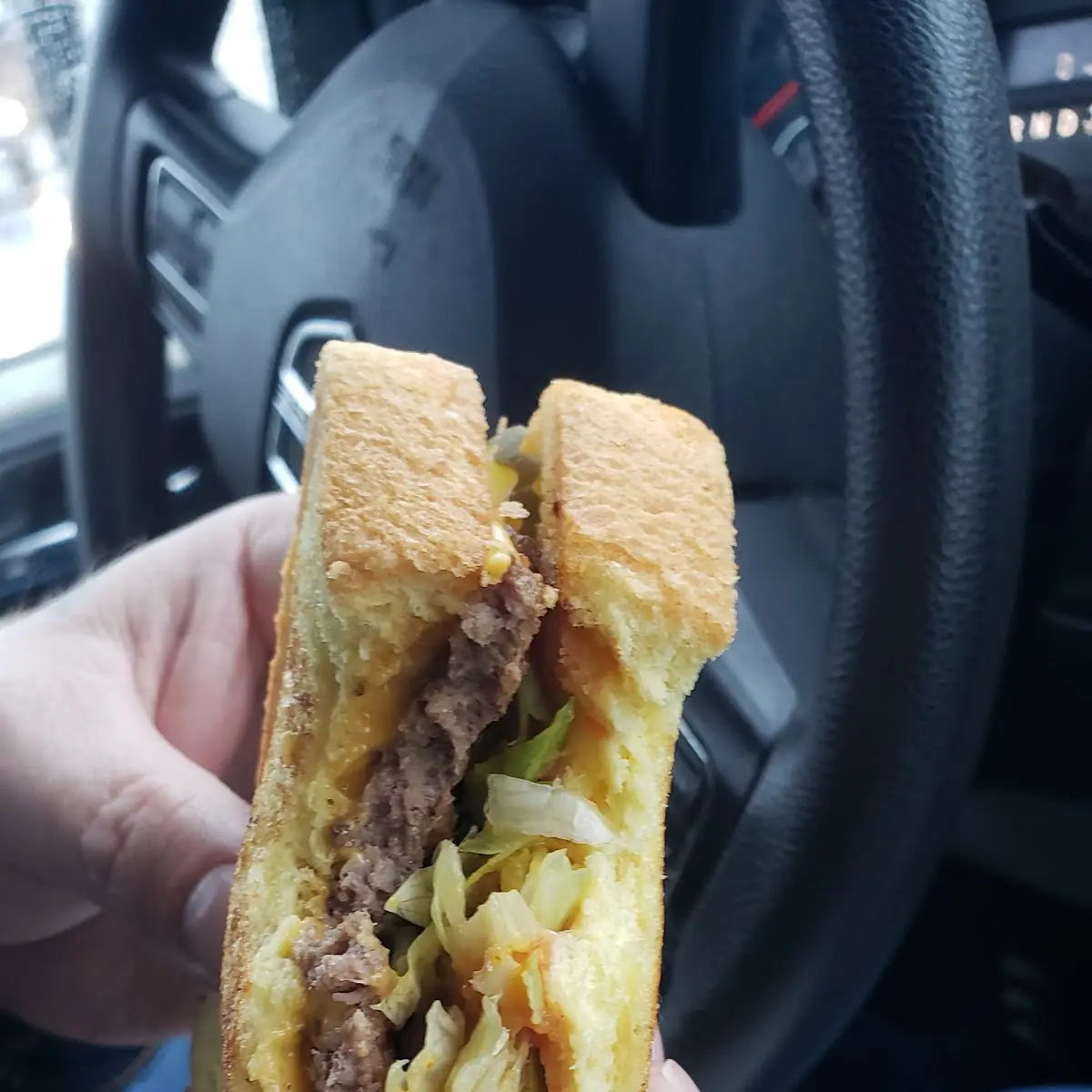 Bacon Cheeseburger on Texas Toast