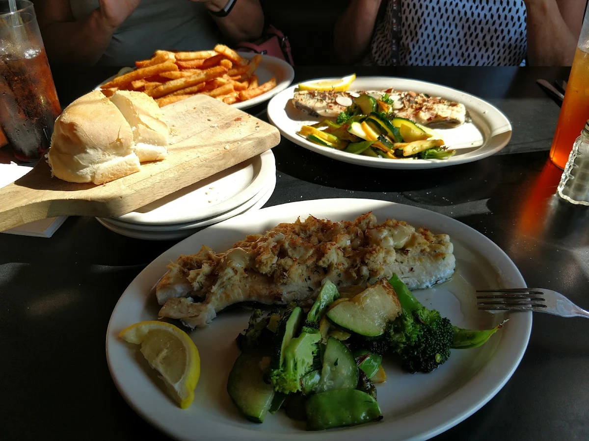 Crab Topped Haddock Haddock Almondine Petite North Atlantic Fish Fry