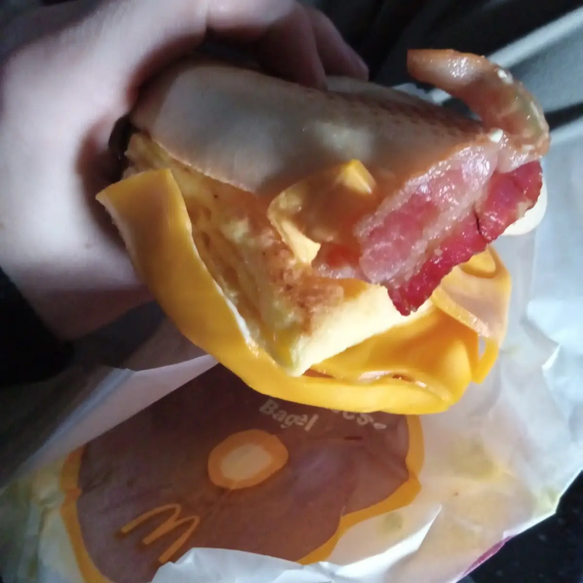 Bacon Egg and Cheese Bagel Sandwich