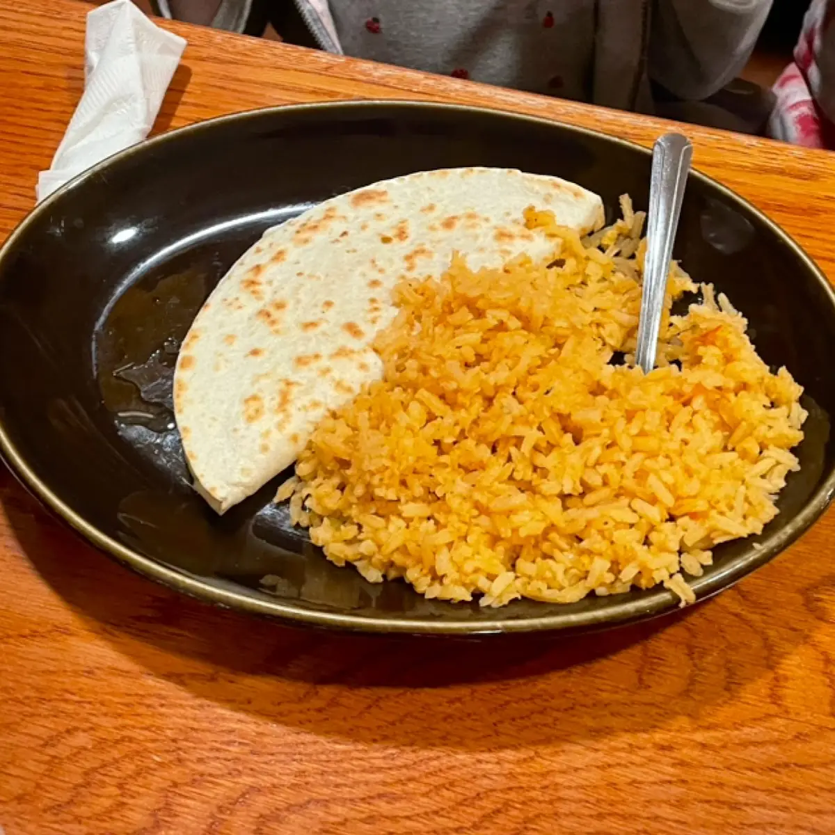 Kids Cheese Quesadilla with Rice