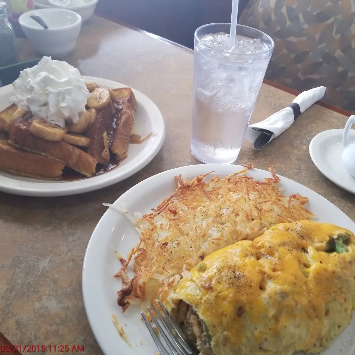 Eggs 2 Bacon or 2 Links with Hash Browns & Pancakes