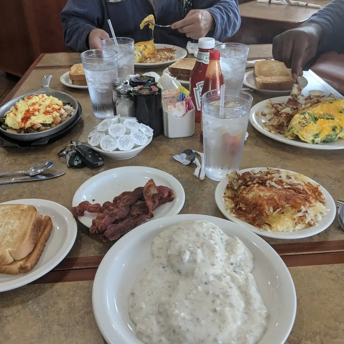 Ham Egg and Cheese with French Toast