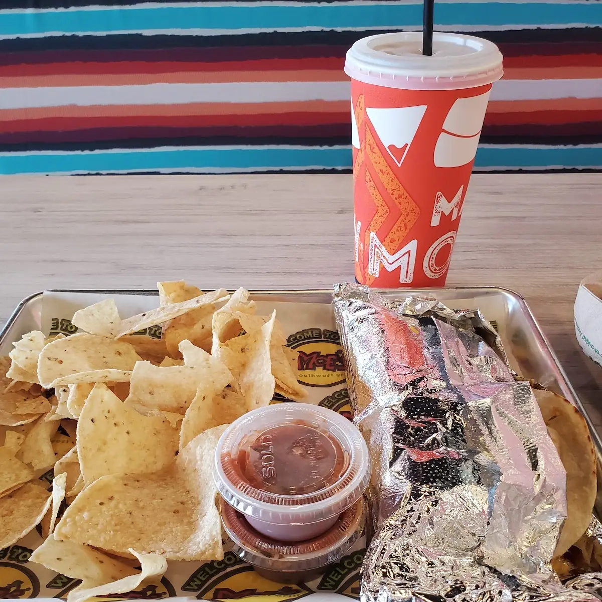 Chicken Quesadilla with Chips and Salsa
