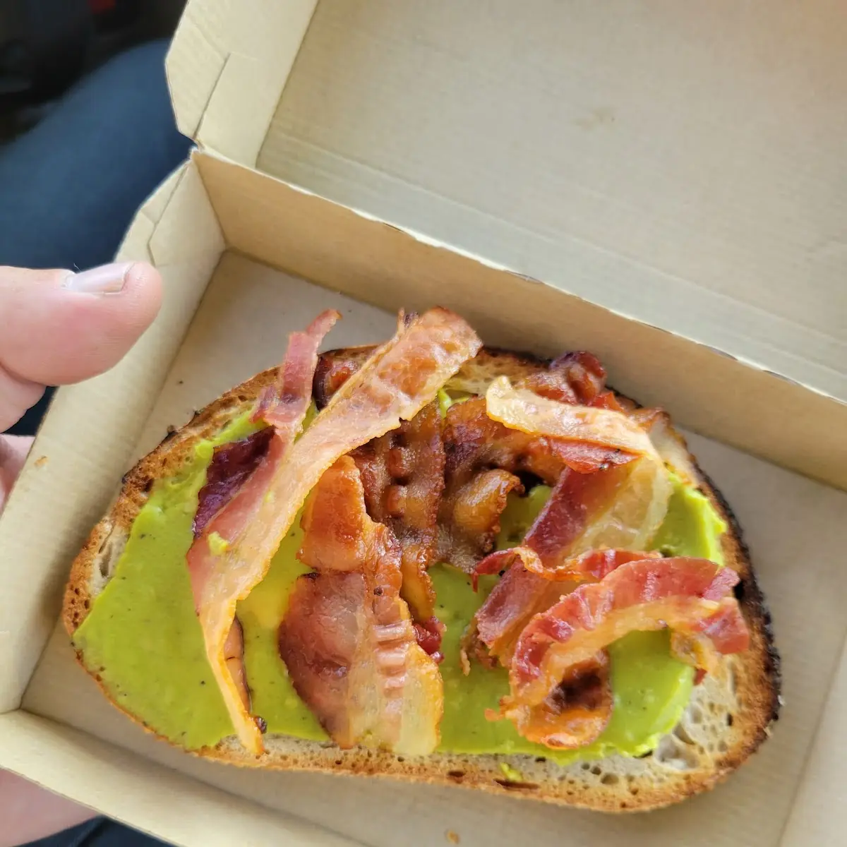 Bacon-Topped Avocado Toast