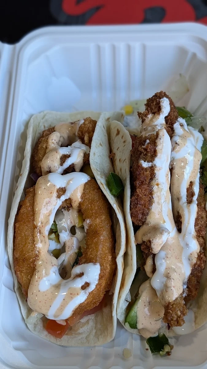 Calamari Tacos, The Burrito Bros (Richmond)
