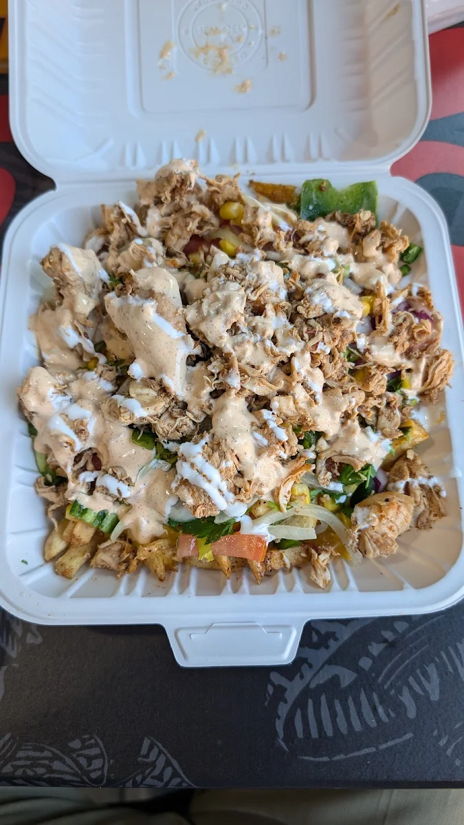 Chicken Loaded Fries Tex Cheese, The Burrito Bros (Richmond)