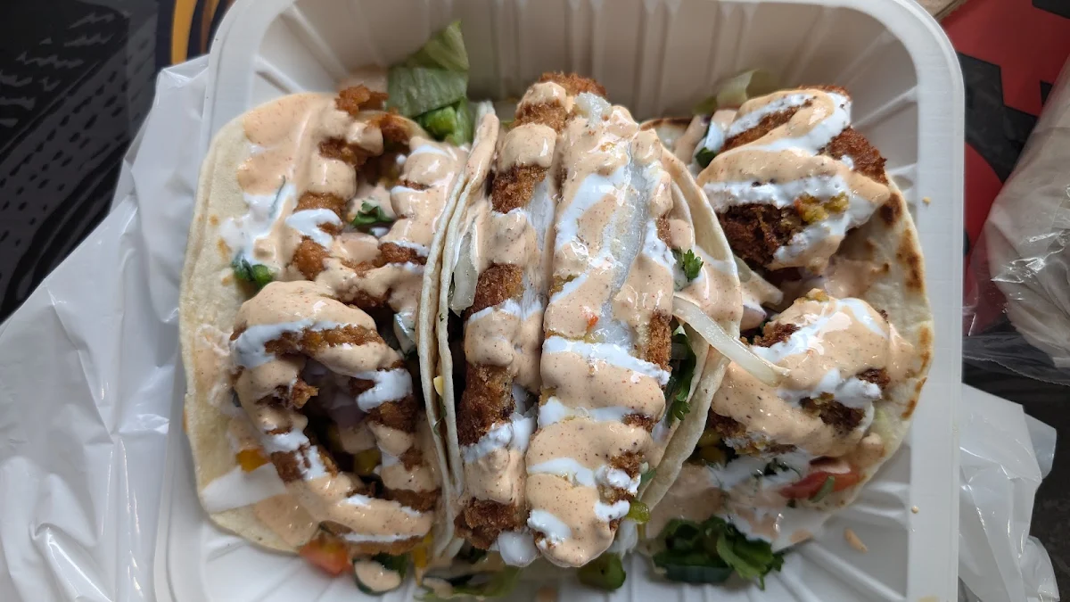 Shrimp and Fish Tacos, The Burrito Bros (Richmond)