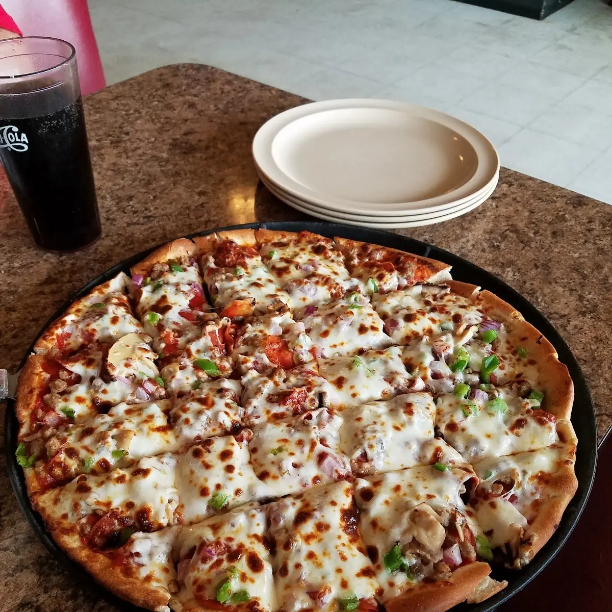 Sausage Onion and Mushroom Pizza