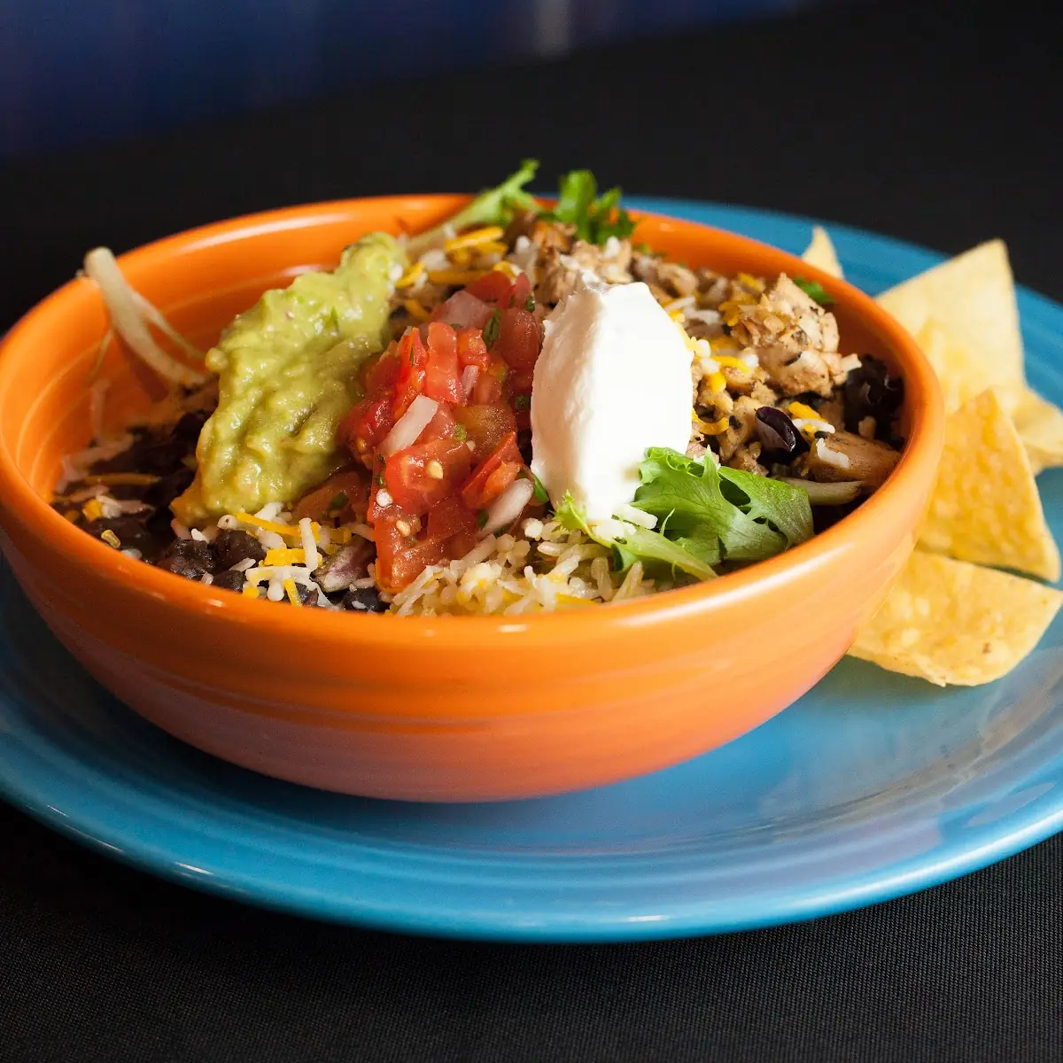 Border Burrito Bowl with Chips