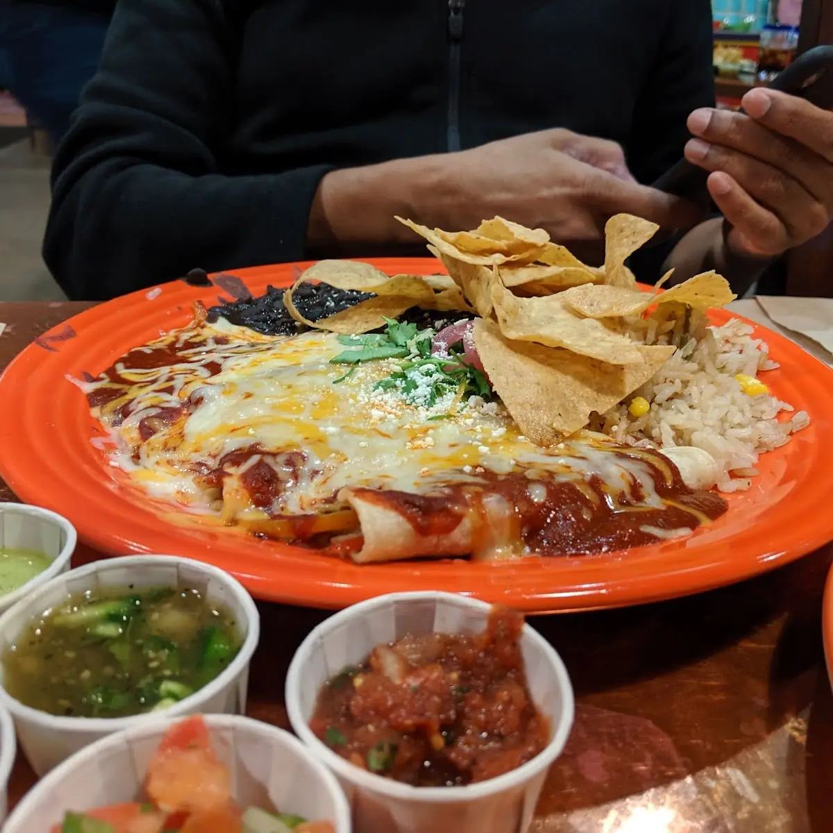 Cheese Enchiladas Plate