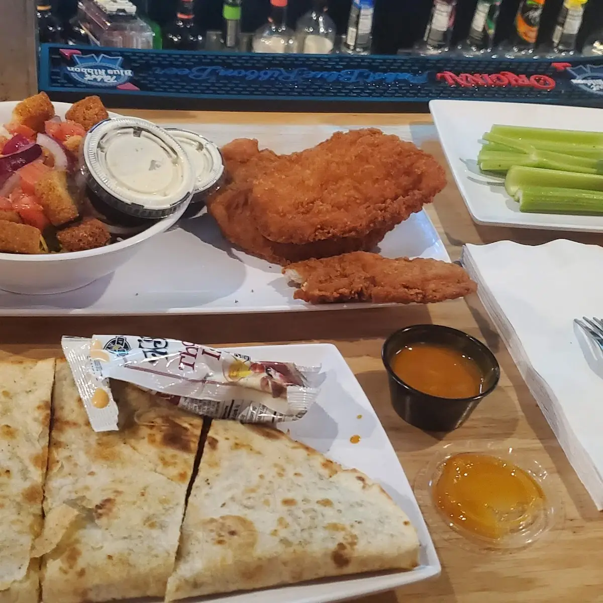 Burgerdilla and Chicken Tenders