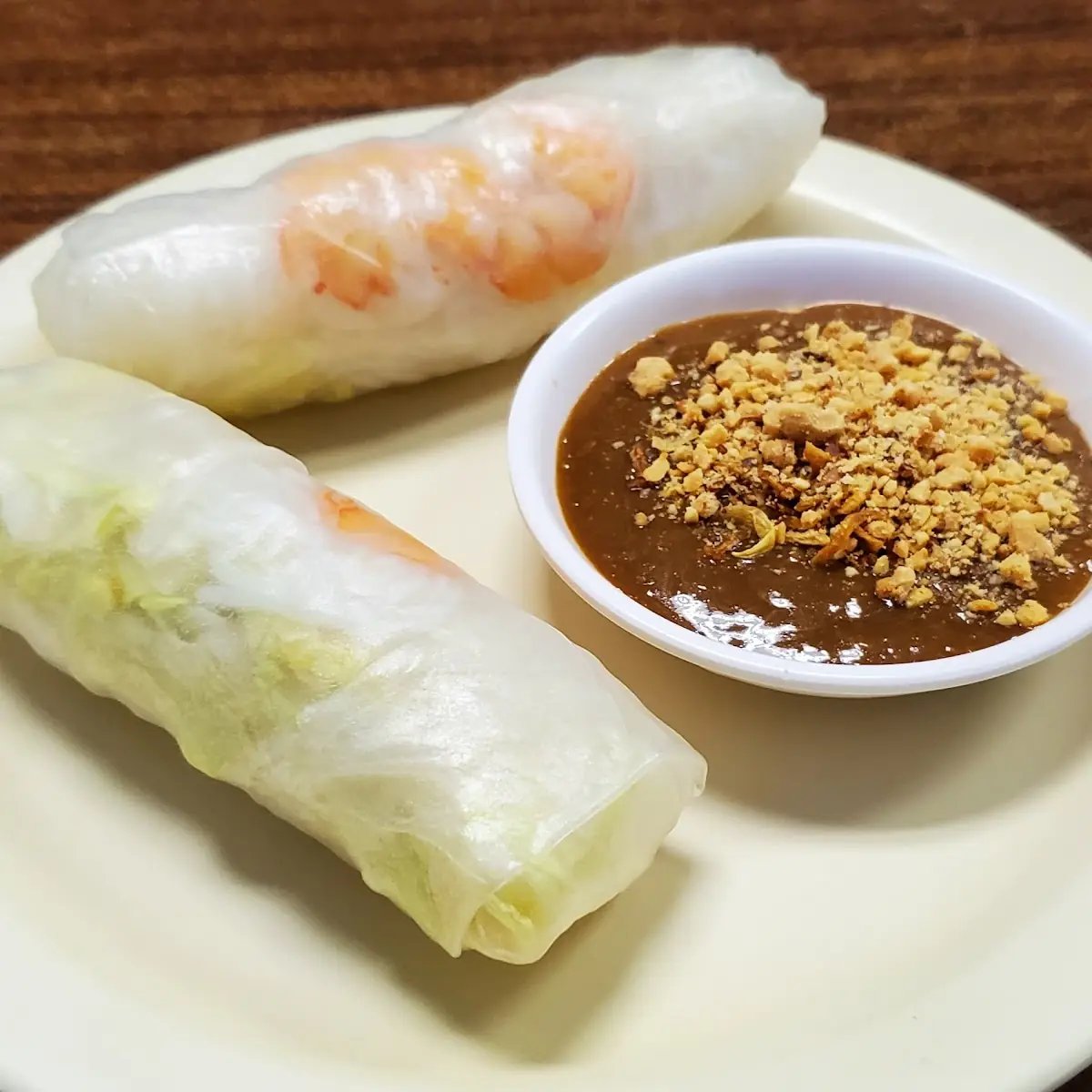 Goi Cuon Spring Roll w Peanut Sauce