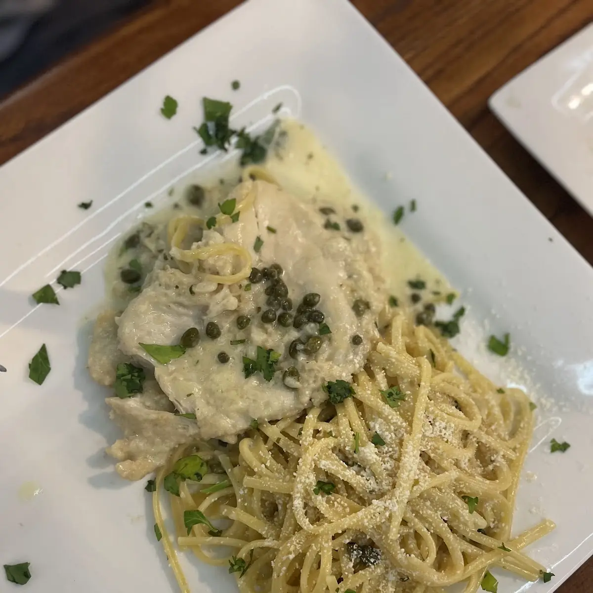 Lemon Chicken Piccata with Linguine