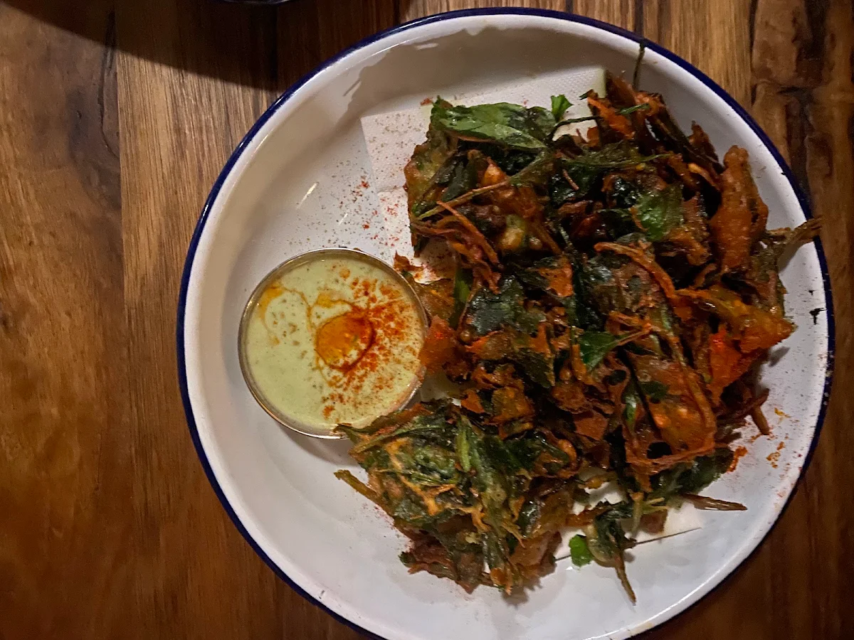 Crispy Spinach Chaat, Bhang