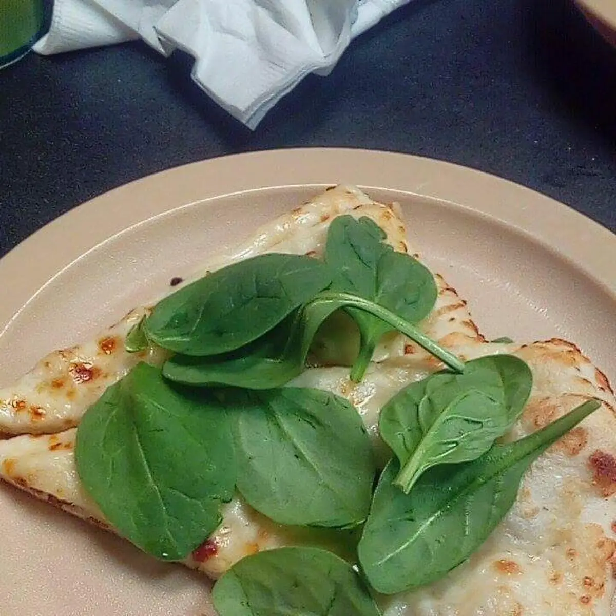 White Pizza with Spinach