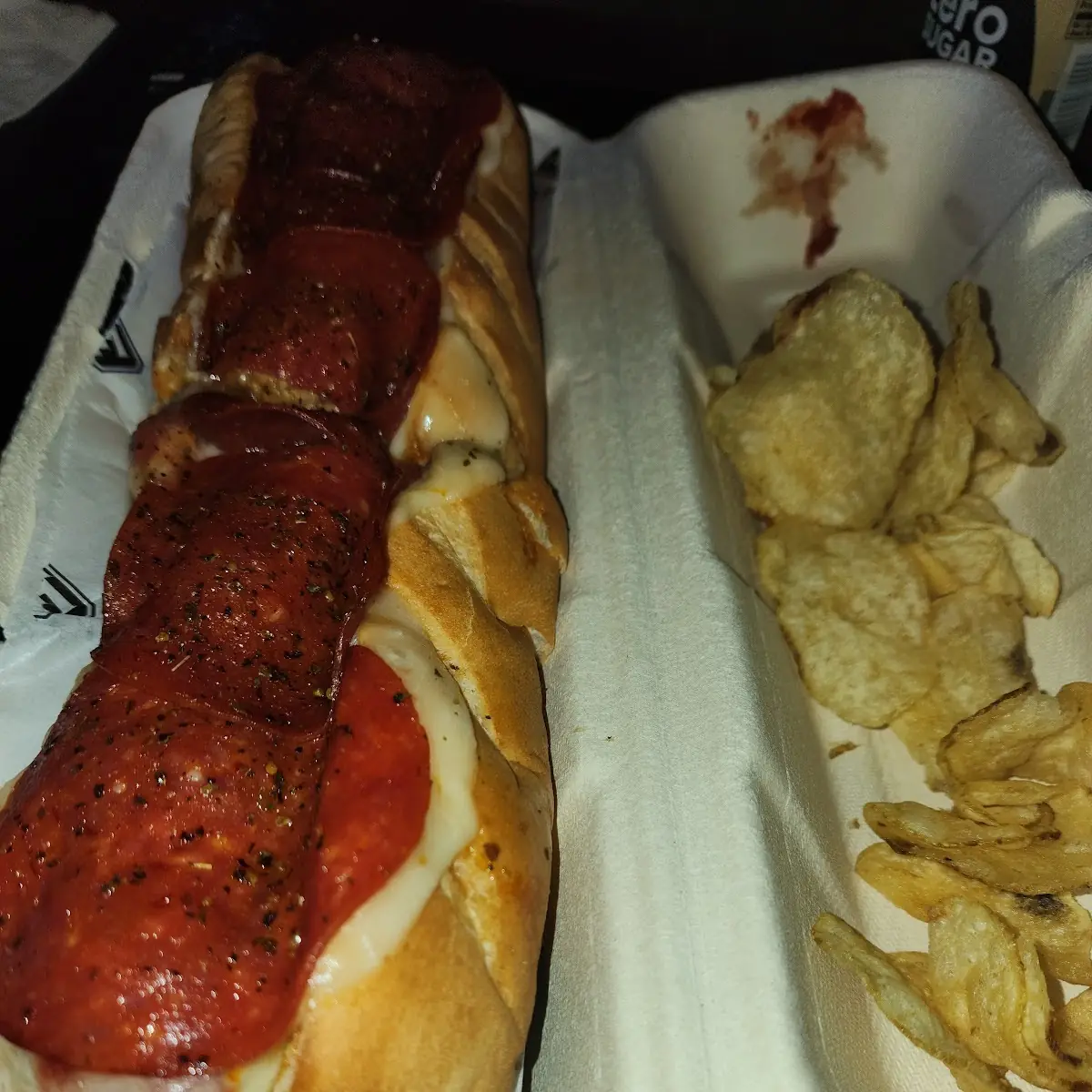 Meatball and Pepperoni Pizza Sub