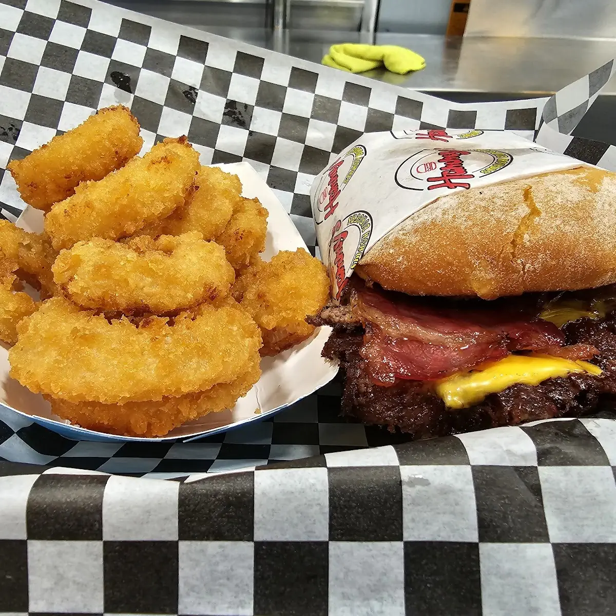 Bacon Cheese Burger Onion Rings