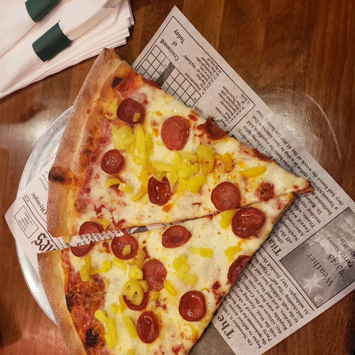 Pepperoni with Banana Peppers