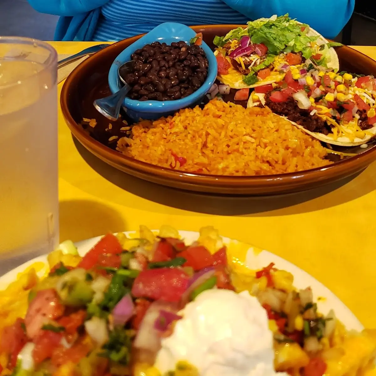 Taco with Rice and Black Beans