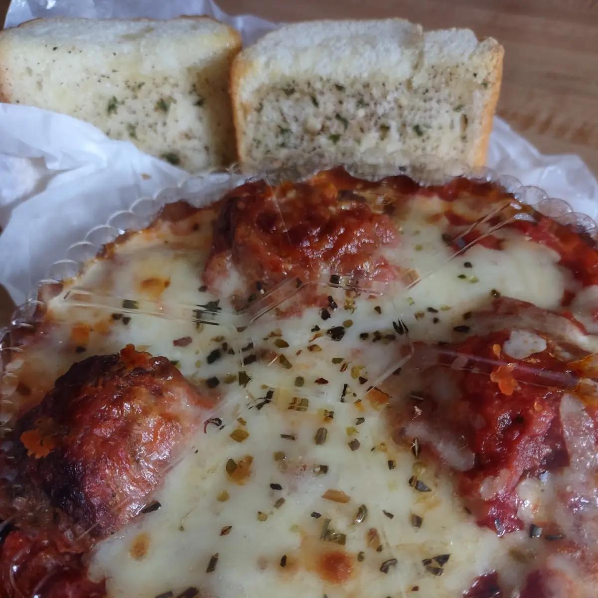 Pasta Meatballs and Cheese Baked