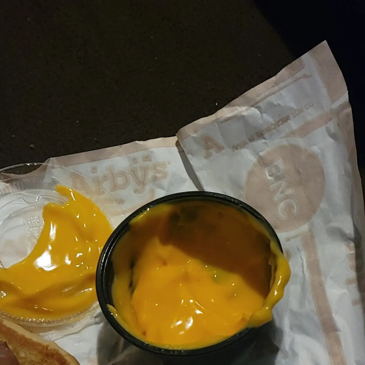 Used Reused Cheese Sauce