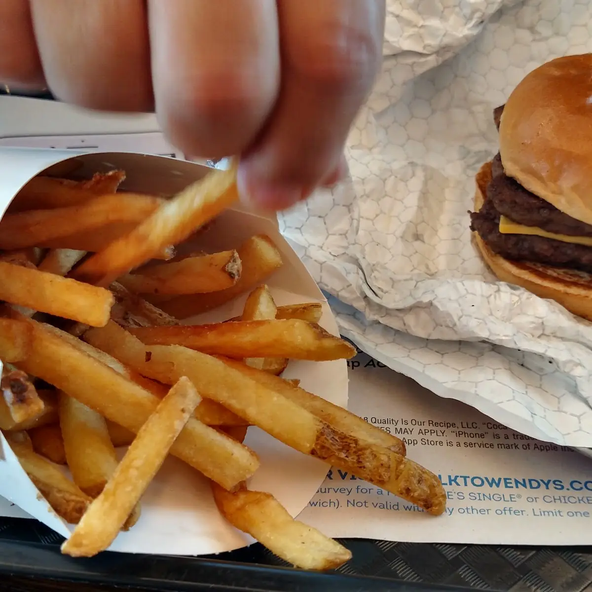 Double Cheeseburger and Fries