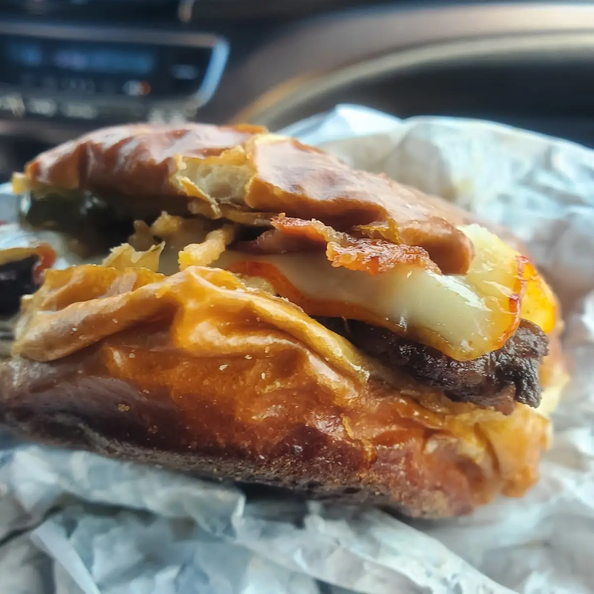 Pretzel Pub Burger and Fries