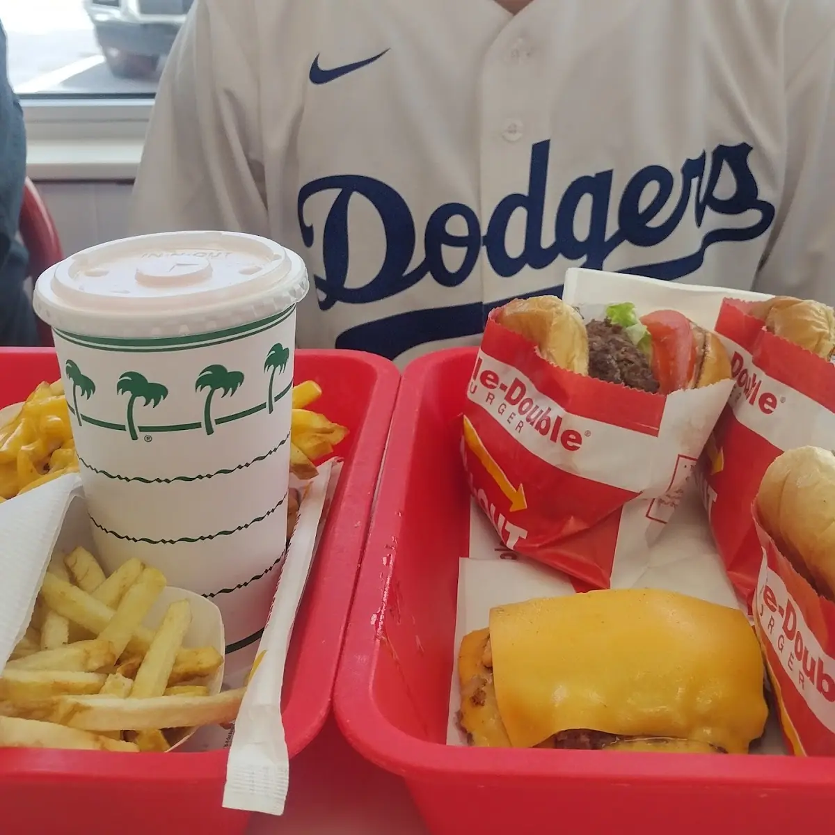 Double Double with Grilled and Raw Onions