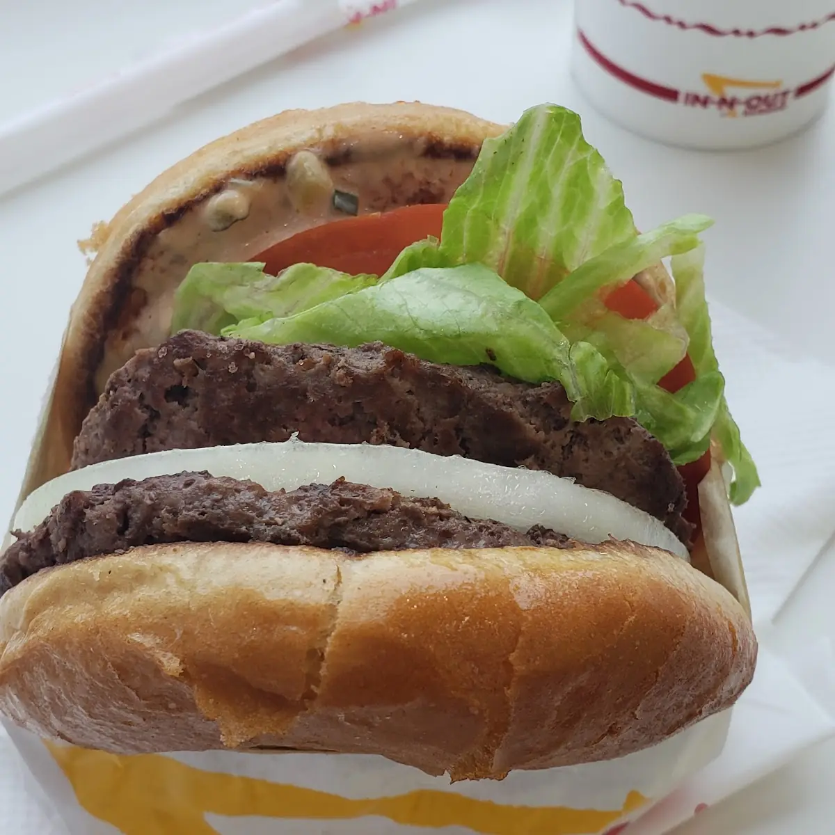 Double Hamburger with Onions