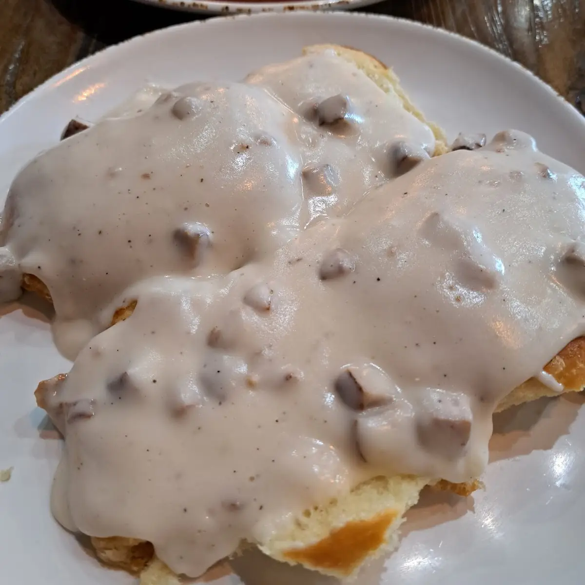 Sausage Gravy and Biscuit
