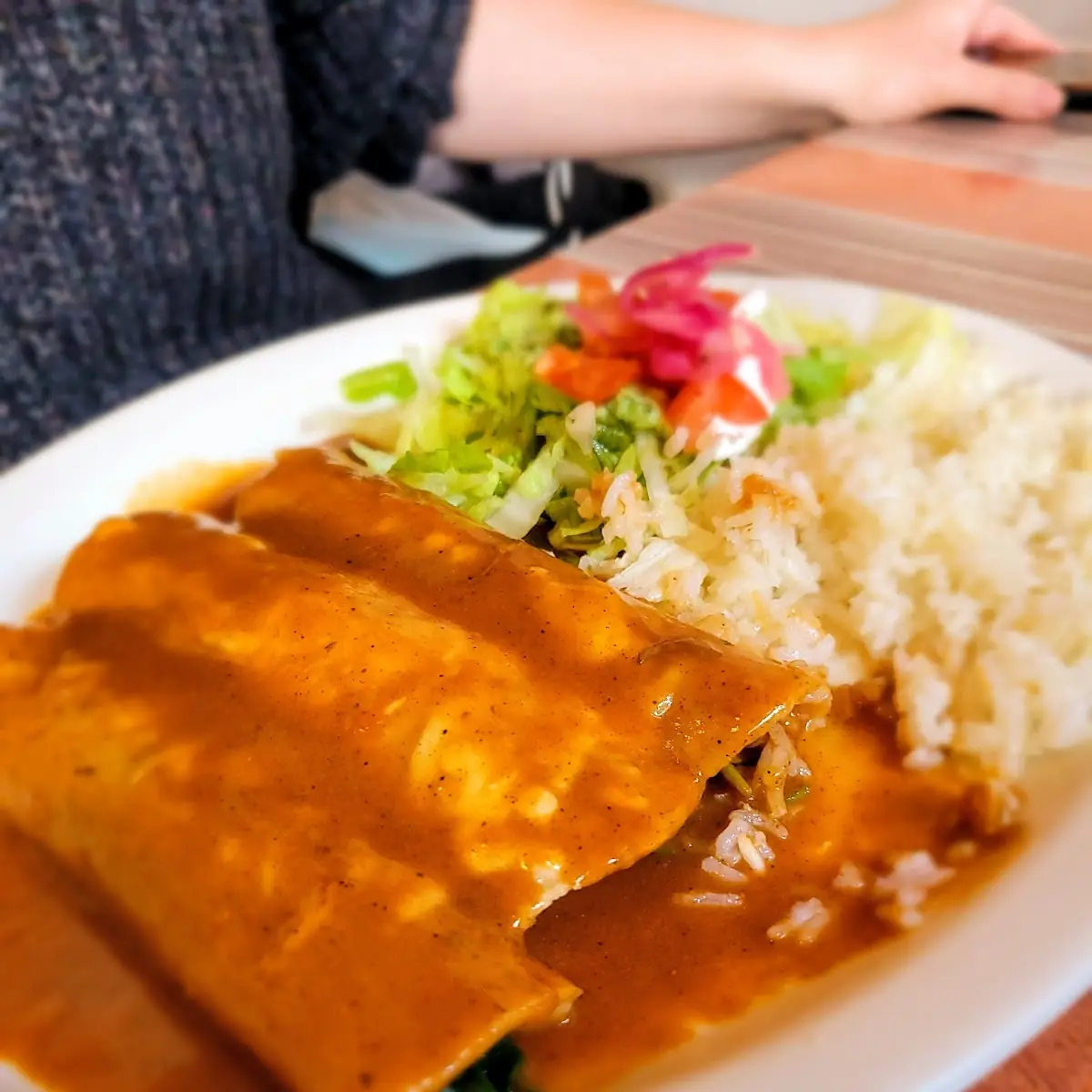 Beef Enchilada Rice & Beans