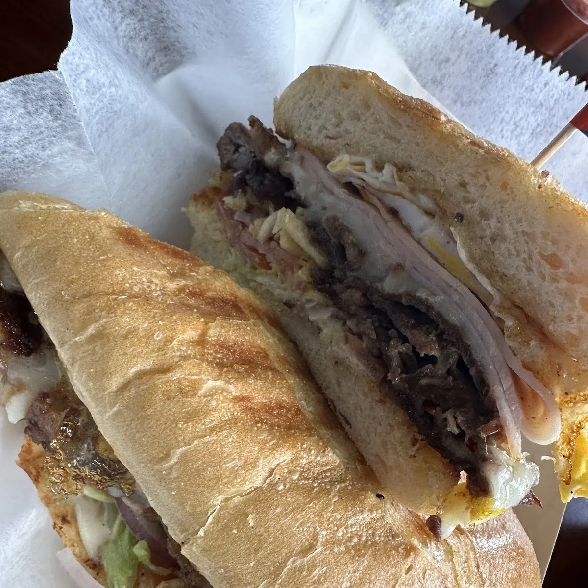 Lechon Sandwich with fries