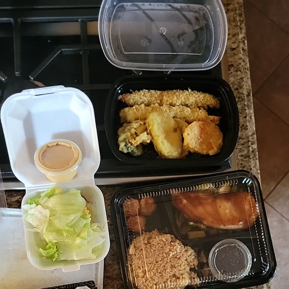 Bento Box Salmon Teriyaki