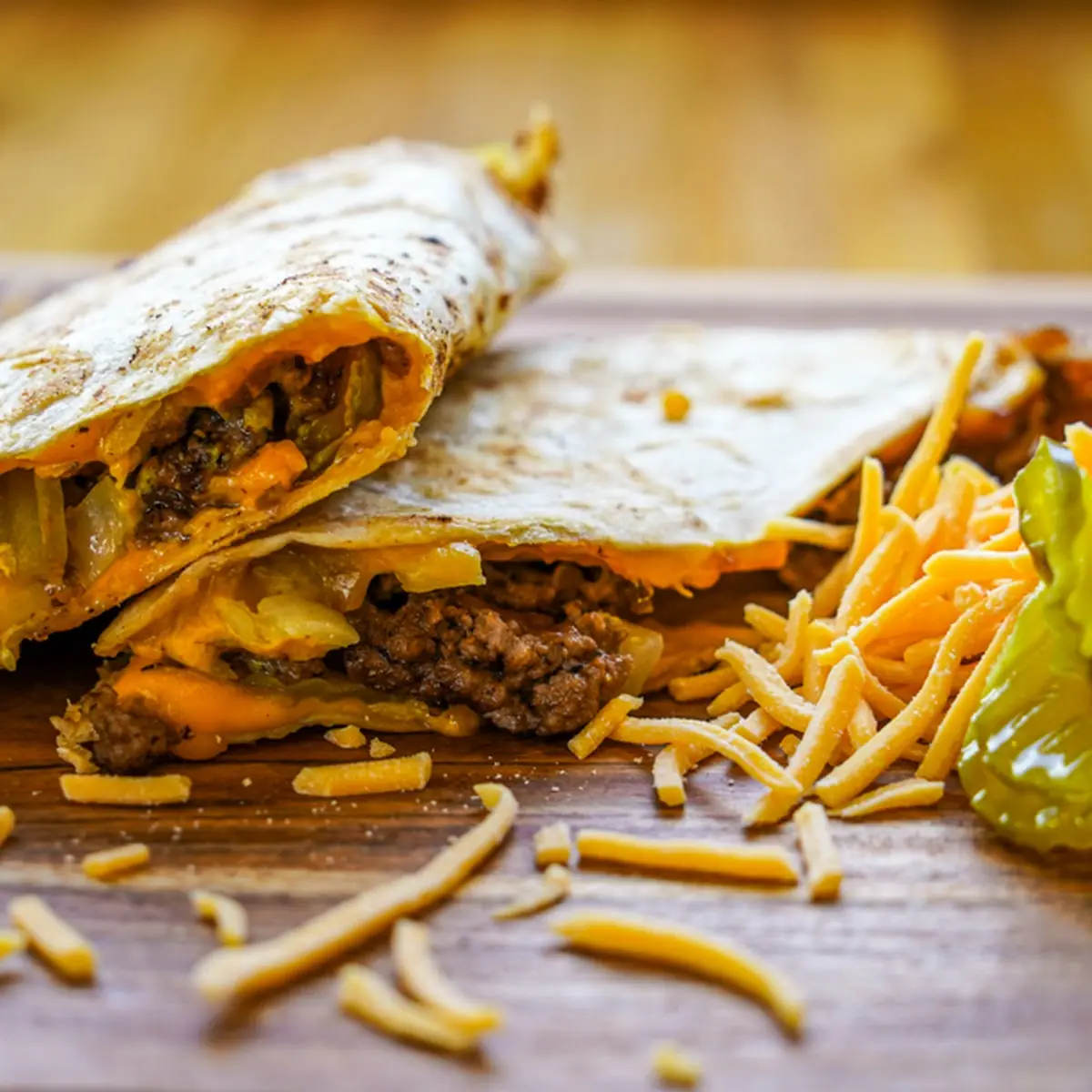 Cheeseburger Quesadilla