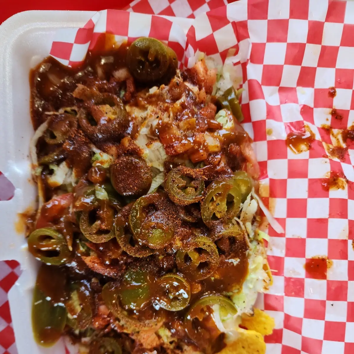 Hot Cheetos Chicken Nachos