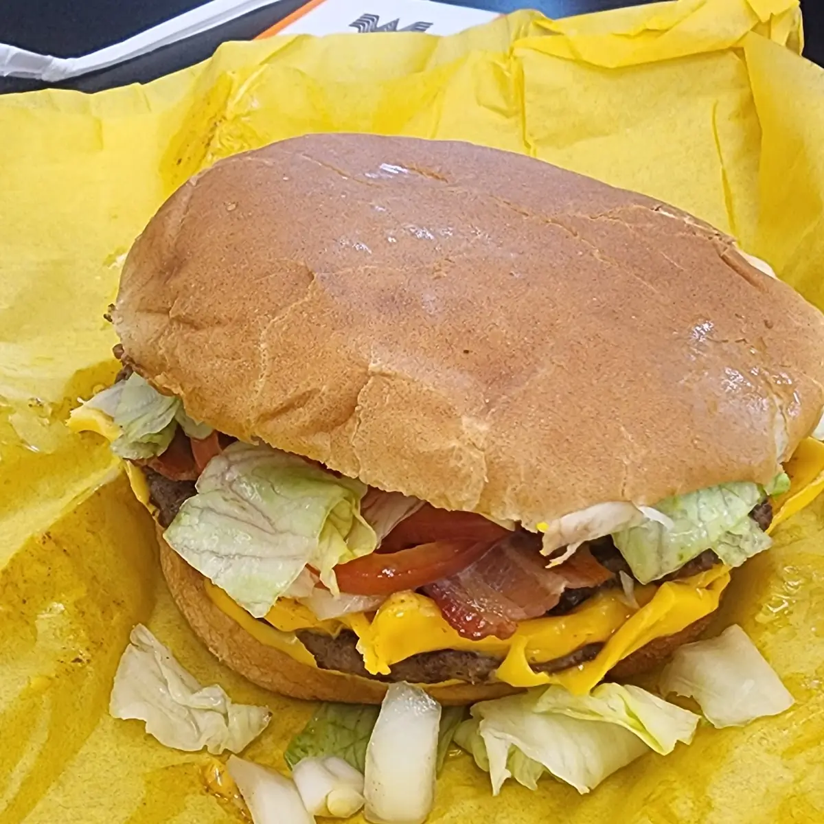Triple Cheeseburger with Bacon