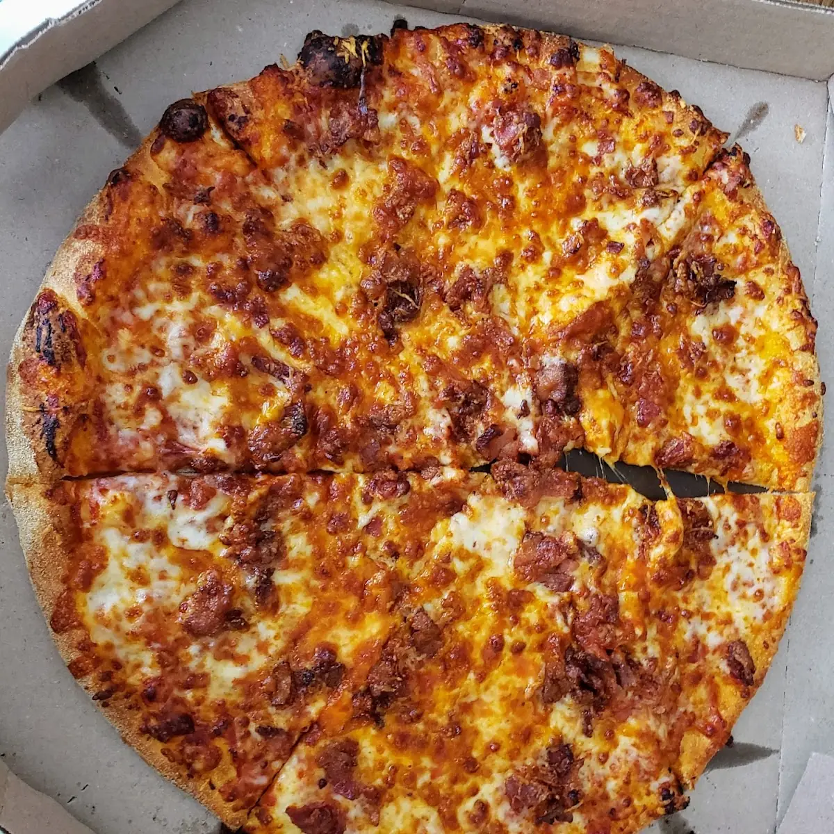 Bacon and Cheese Pizza