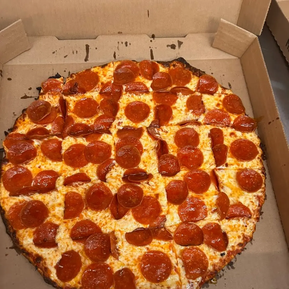 Pepperoni Pizza and Garlic Breadstick