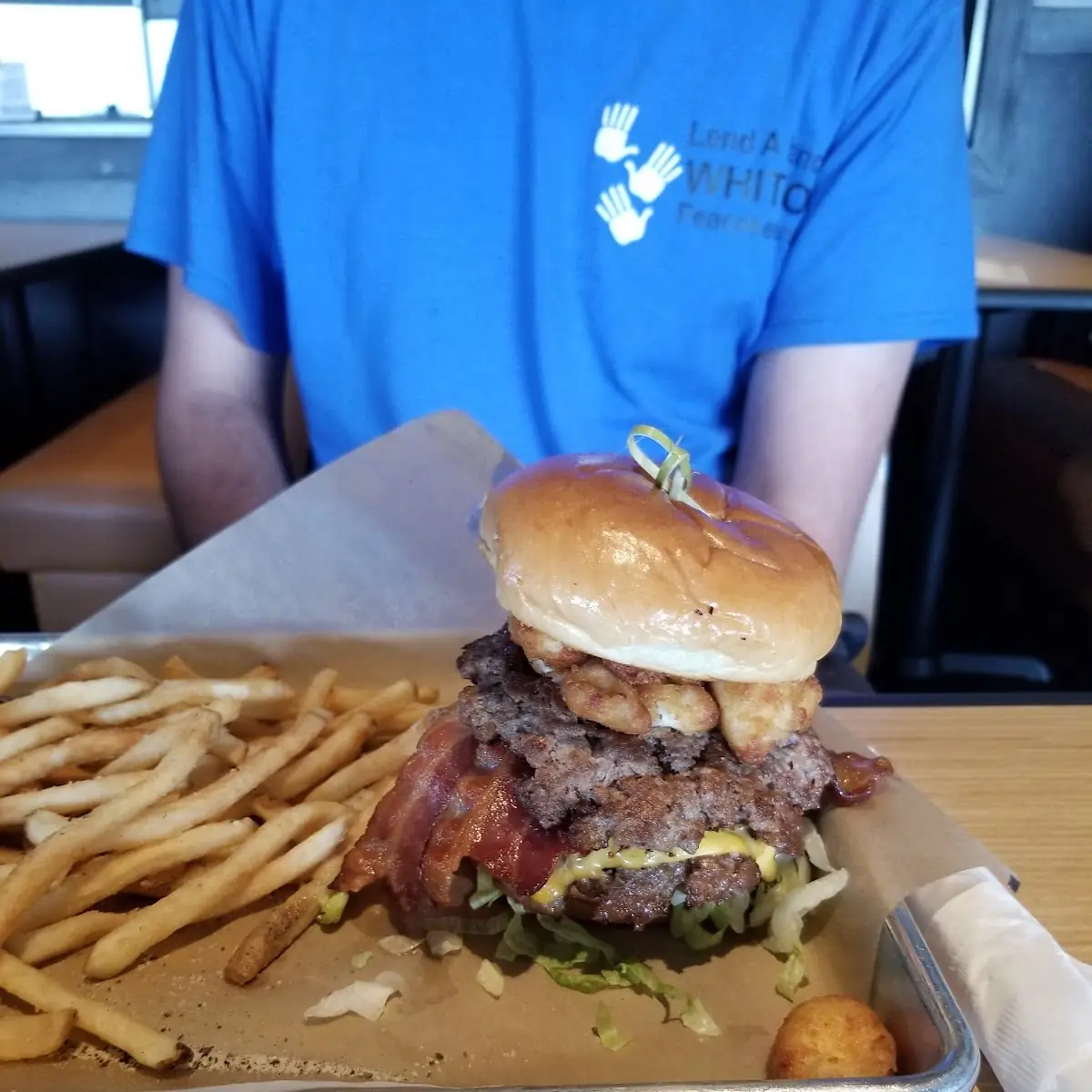 Cheese Curd Bacon Burger