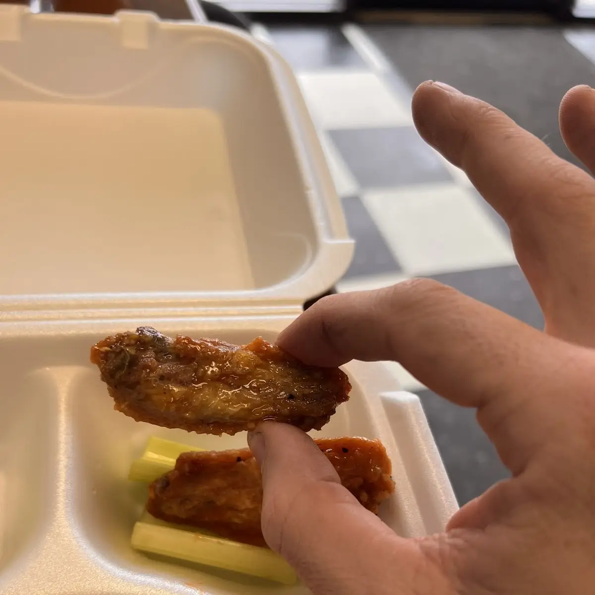 Chicken Wings with Fries