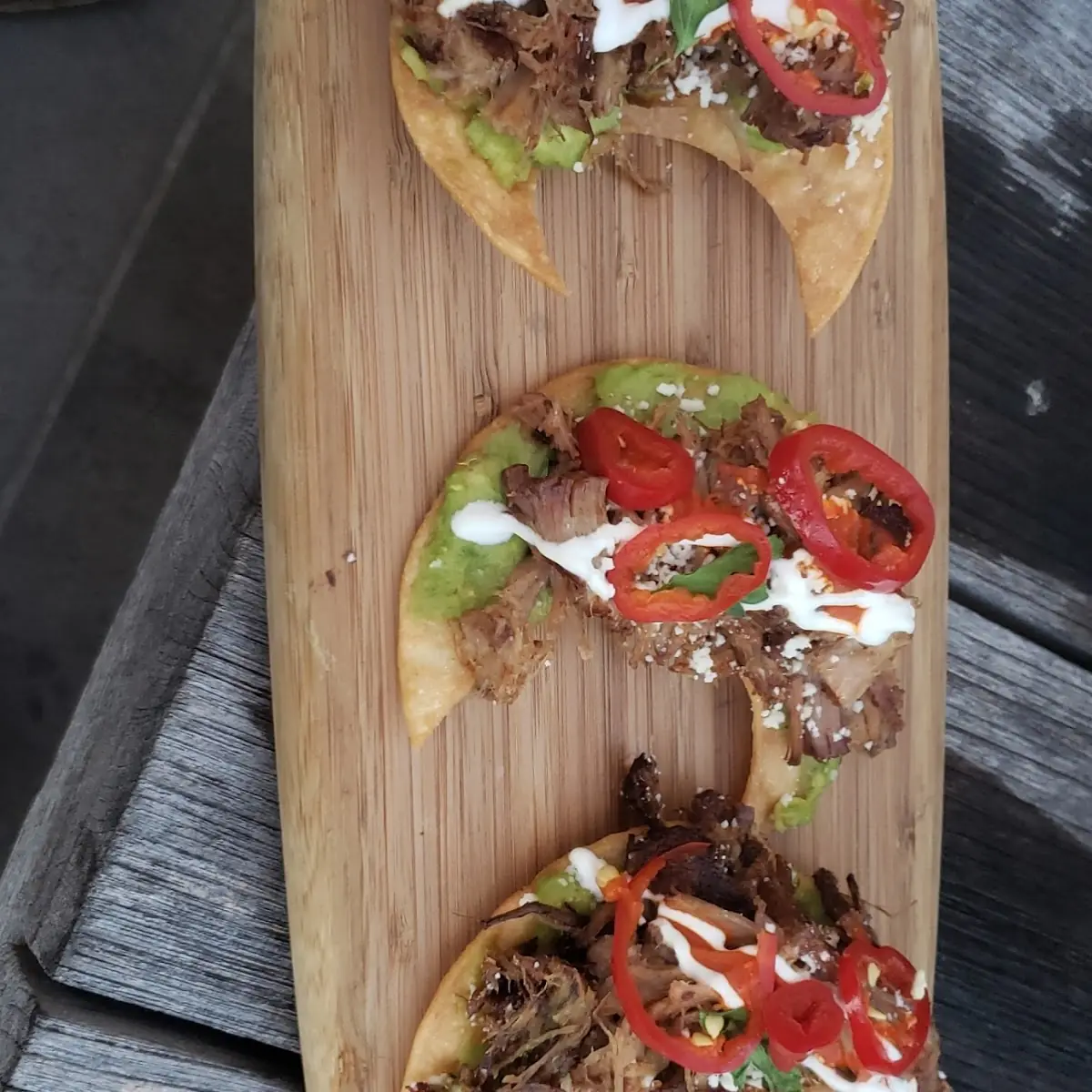 Beer Braised Pork Tostada