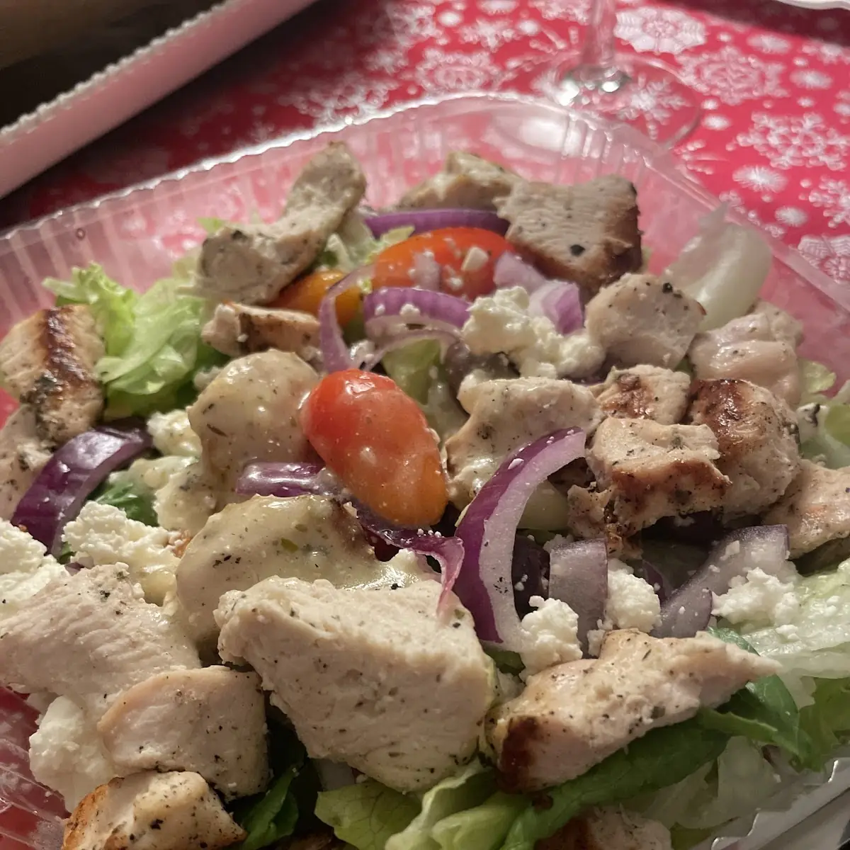 Greek Salad with Grilled Chicken