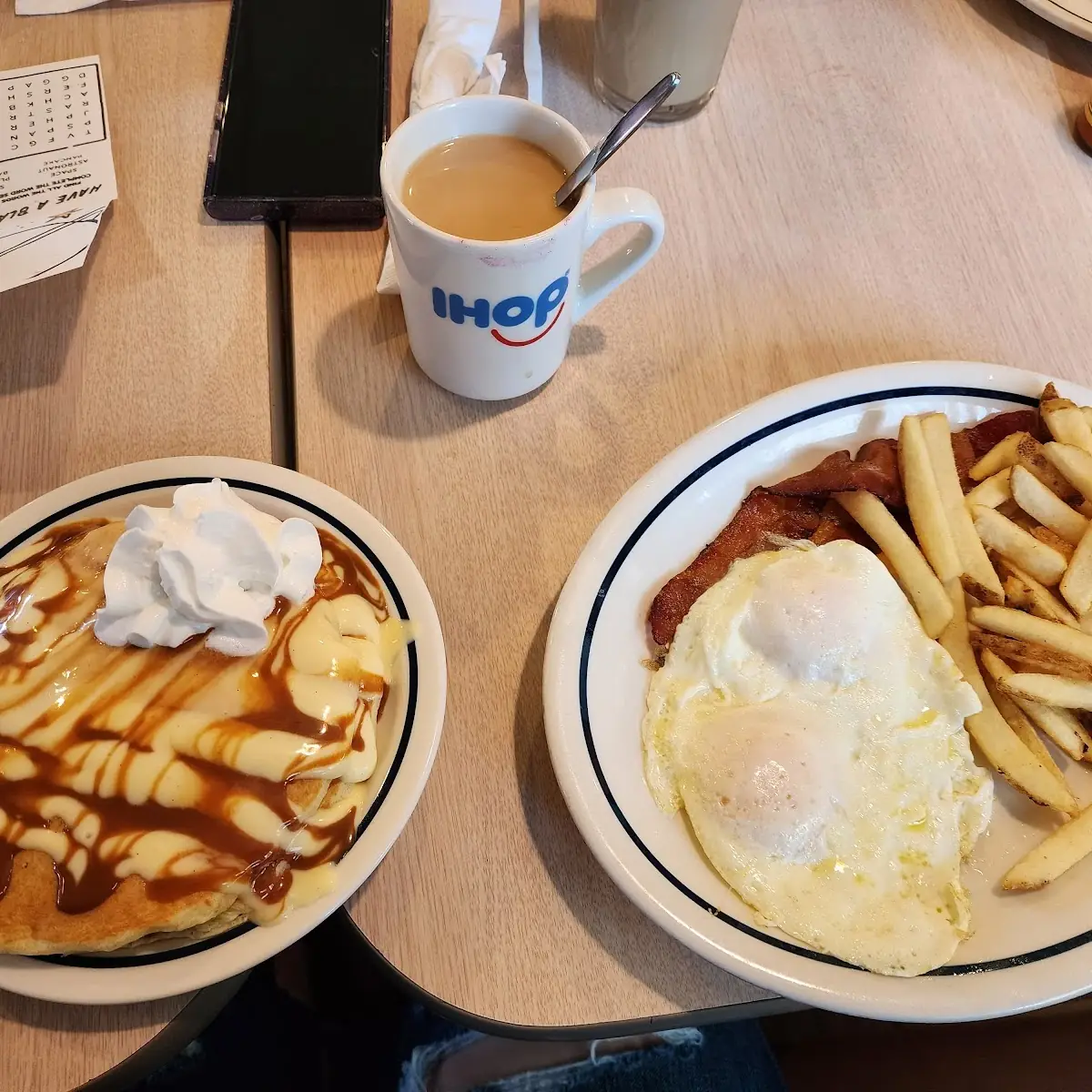 Tres Leches Pancake Combo